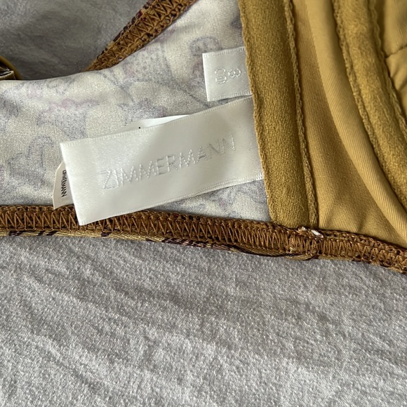 Zimmermann three piece swimsuit never been worn. Size 3 US 10 - Picture 3 of 11